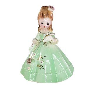 Josef Originals Belle Of The Ball Dance Card Bell Figurine